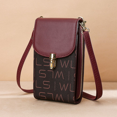 手机包女斜挎2020新款时尚百搭潮单肩迷你竖款R小包包大容量零钱