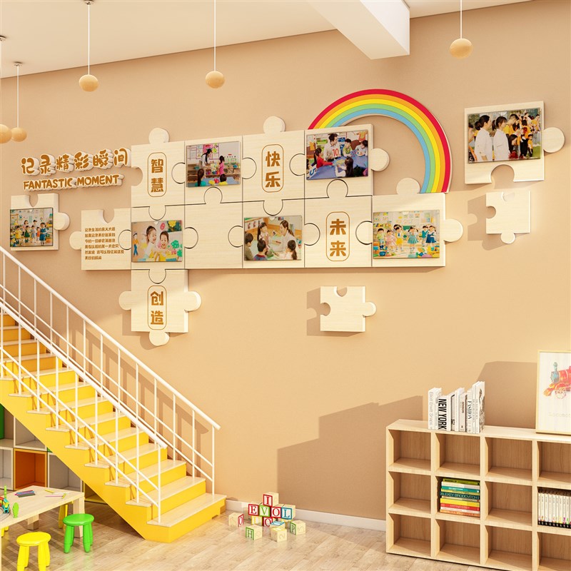 公告栏展示板办公室氛围布置员工风采宣传贴企业文化墙照片装饰画图片