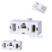 电话转接头 英式 转T 一 电话英母香港英公二B美配件 插座母