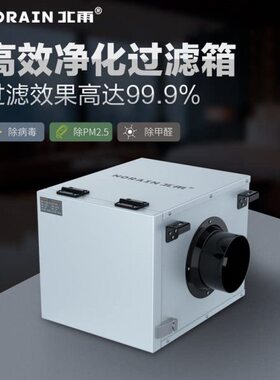 新风净化箱中雨净化器 M25效P空气箱高效过滤器过滤网过滤风机.北