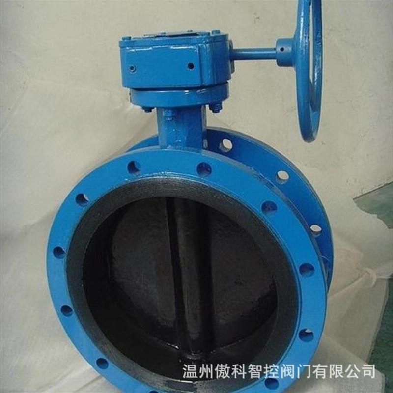 D341J-16Q 铸铁 D341J-16C 铸钢衬胶法兰O蝶阀 手动带涡轮衬胶蝶