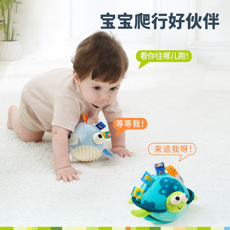 婴儿童安抚玩具宝宝消耗体力0-1岁6个月8抬头练习音乐满月礼物2岁