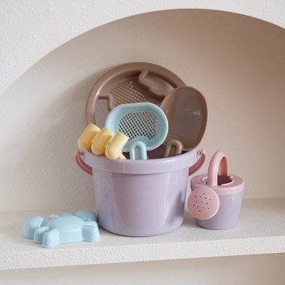 新款ins韩国夏天沙滩玩具套装儿童挖沙铲子耙子水桶戏水玩沙宝宝