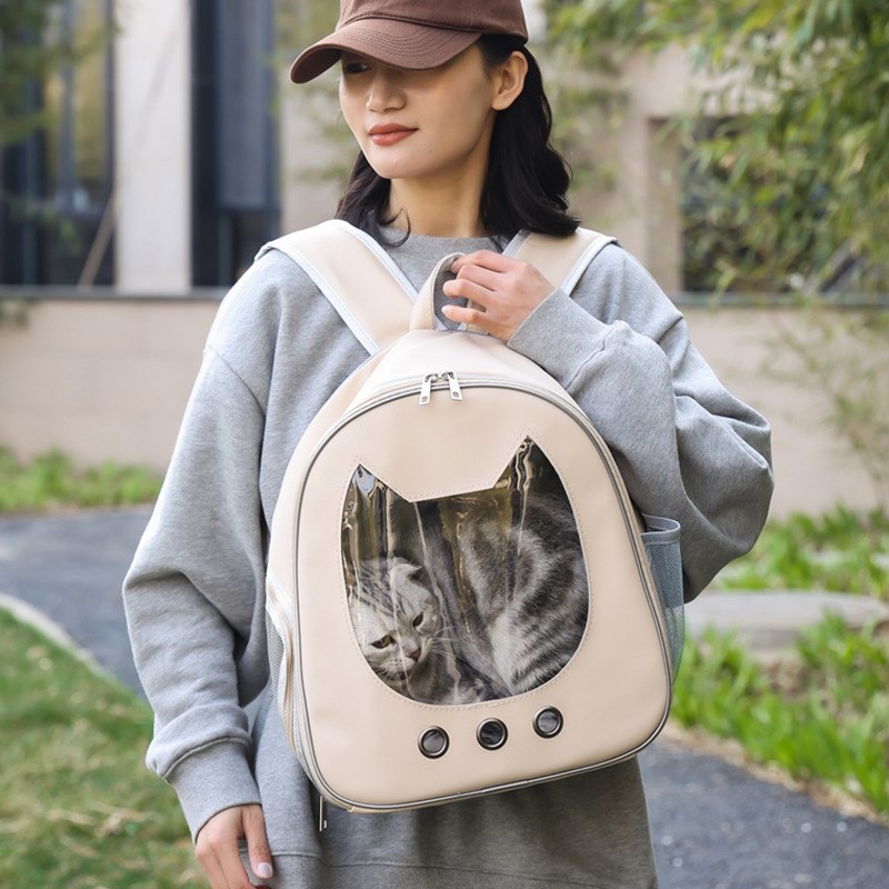 猫包双肩出门带背包猫咪狗狗出行用品冬天太空舱袋宠物包外出便携