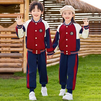幼儿园园服春秋款英伦风三件套班服儿童运动会秋季小学生校服套装