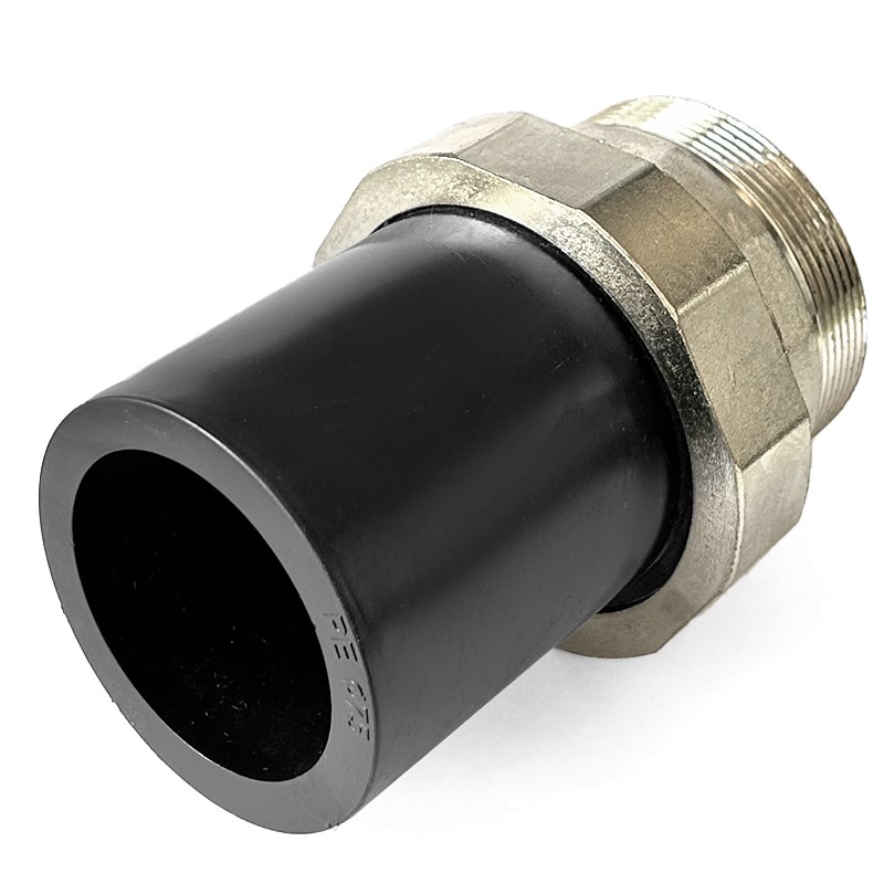 PE管大号对接热熔内丝活套75 90 110管道对熔外丝牙螺纹接头配件