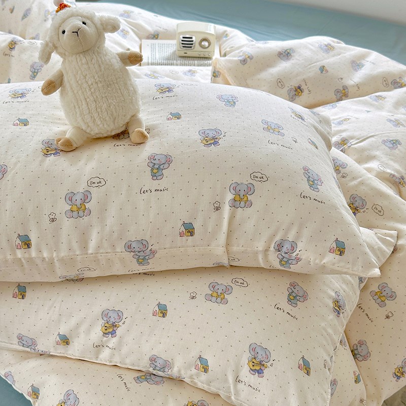 母婴A类宝宝被套定做 全棉双层纱纯棉有氧纱幼儿园学生单双人被罩