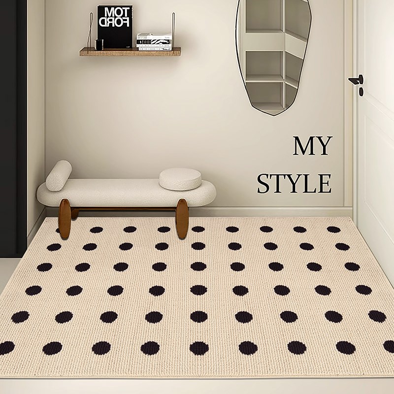 法式奶油风入户门垫进门地垫家用门口门外蹭脚垫耐脏门厅玄关地毯