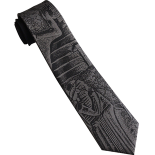 大喜【汉谟拉比法典】黑色法律法学系领带男女学生个性成年礼物