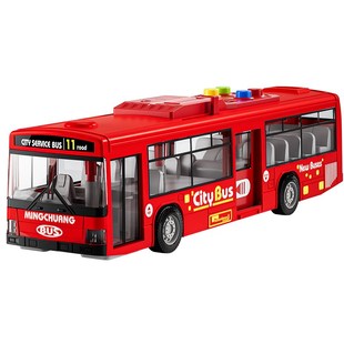 儿童公交车玩具大号仿真公共汽车模型宝宝双层巴士玩具大巴车男孩