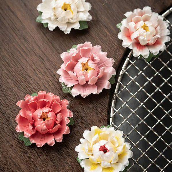 迷你牡丹禅意陶瓷创意卧香插线香座家用手工香托盘茶道香薰炉摆件,家居饰品,香托/香盘/香座/香插,淘宝优惠券,粉丝福利购,淘宝优惠卷