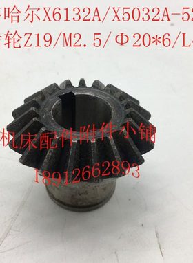 齐齐哈尔X6132A/X5032A机床配件5204伞齿轮Z19/M2.5/Φ20*6/L41