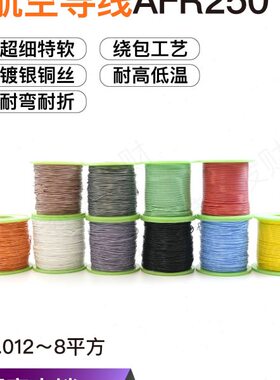 包邮包250航. AF超细 高温线.R平镀15银绕线软/铁氟龙空30方080-0