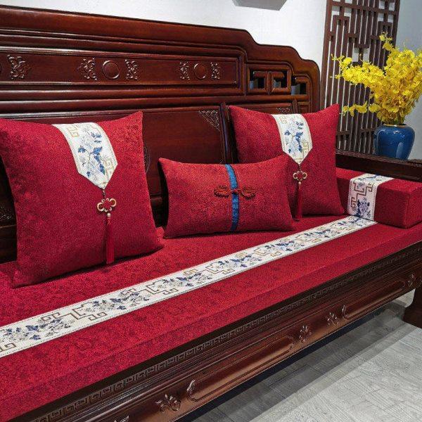 中式红木沙发坐垫可拆洗防滑罗汉床实木家具三人海绵座垫套罩定做,居家布艺,沙发垫,淘宝优惠券,粉丝福利购,淘宝优惠卷