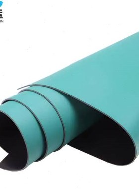 奈运防静电台垫橡胶垫1m*20m*5mm绿色实验室桌垫工厂车间工作手机