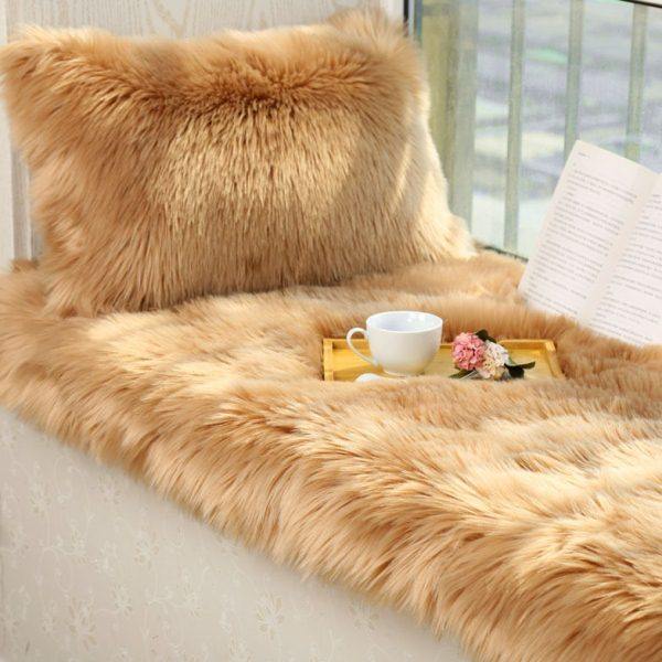 澳之羊长毛绒卧室飘窗垫子窗台垫榻榻米毛毛飘窗毯地毯坐垫阳台垫,居家布艺,飘窗垫,淘宝优惠券,粉丝福利购,淘宝优惠卷