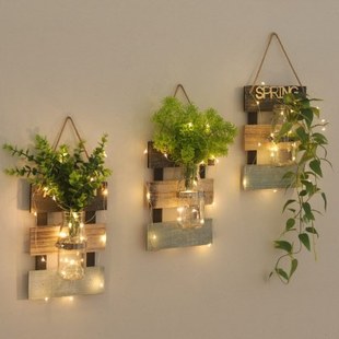 壁挂花创意墙上装饰品挂件水培植物客厅房间卧室背景墙面布置热