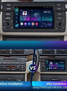 适用于98~0年宝马E6大屏car6p541lay车载安卓GPS4导航倒车影像体