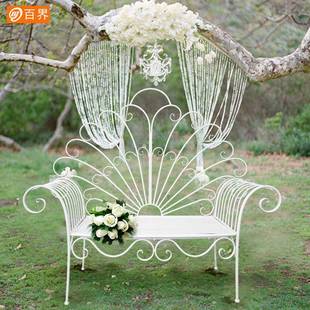 百界欧式铁艺属椅休婚庆具椅子装饰创意家居闲商场道BJ1160摆设品