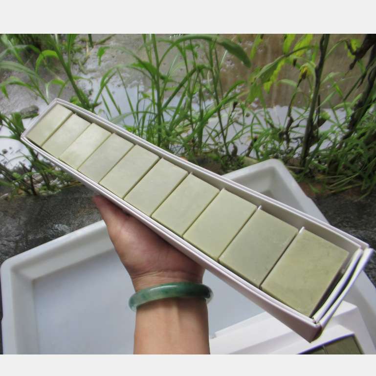 青田石3*3*5印石练习章初学者篆刻石料姓名章印章一盒10方寿山石