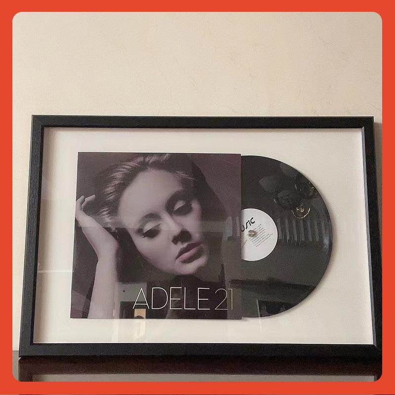 ?2胶片展示框唱1寸LP装裱框CD专辑相框音乐装饰墙黑唱片Fh($%px}