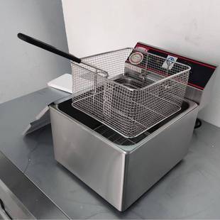千麦电不炸商炉单917双缸单双筛设炸炉用台式 锈钢油炸锅创业小吃