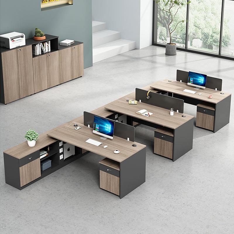 员工办公简约现代组职员桌子室办SWL-Z公桌六人桌员工位卡座办公