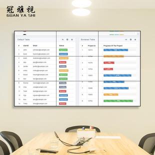 液晶LCDm拼接屏55464寸30.51.7.88m安防监577控指挥调9度大屏