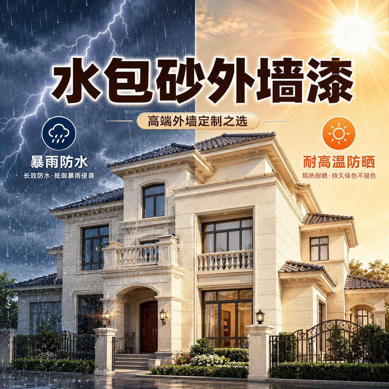 水包砂外墙真石漆喷沙仿