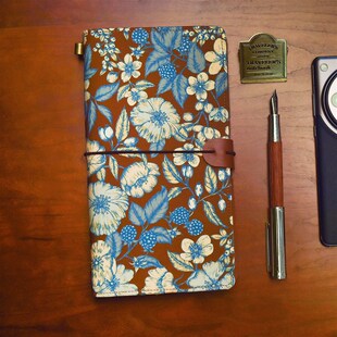 liberty印花旅行者日记本绑带活页本TN手账本标准护照随身手帐本