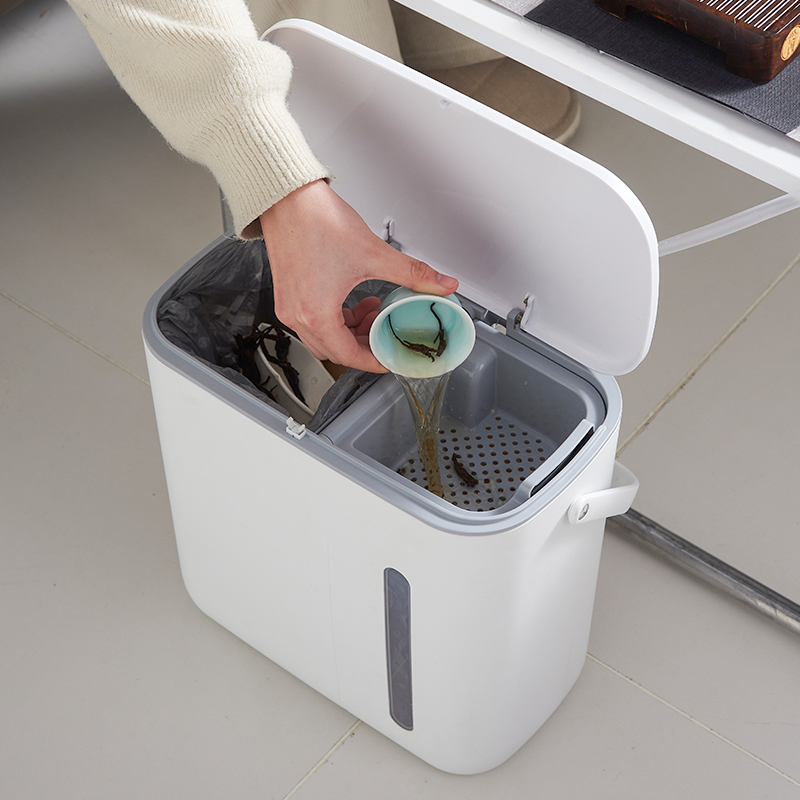 中式茶桶茶盘茶水桶排水管茶渣分离过滤茶台垃圾桶茶具配件废水桶