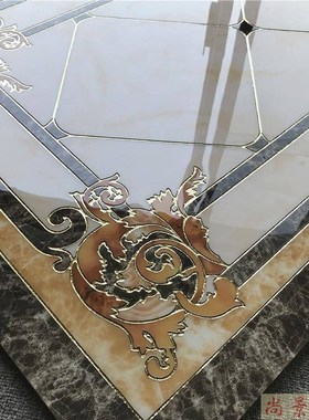 过道走廊图拼花地砖800800入户玄关60777拼瓷砖毯花抛地晶砖.80