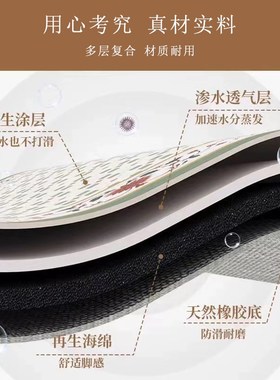 高级感厨房专用地垫吸水吸油可擦免洗家用防滑垫L形整块黑色地毯