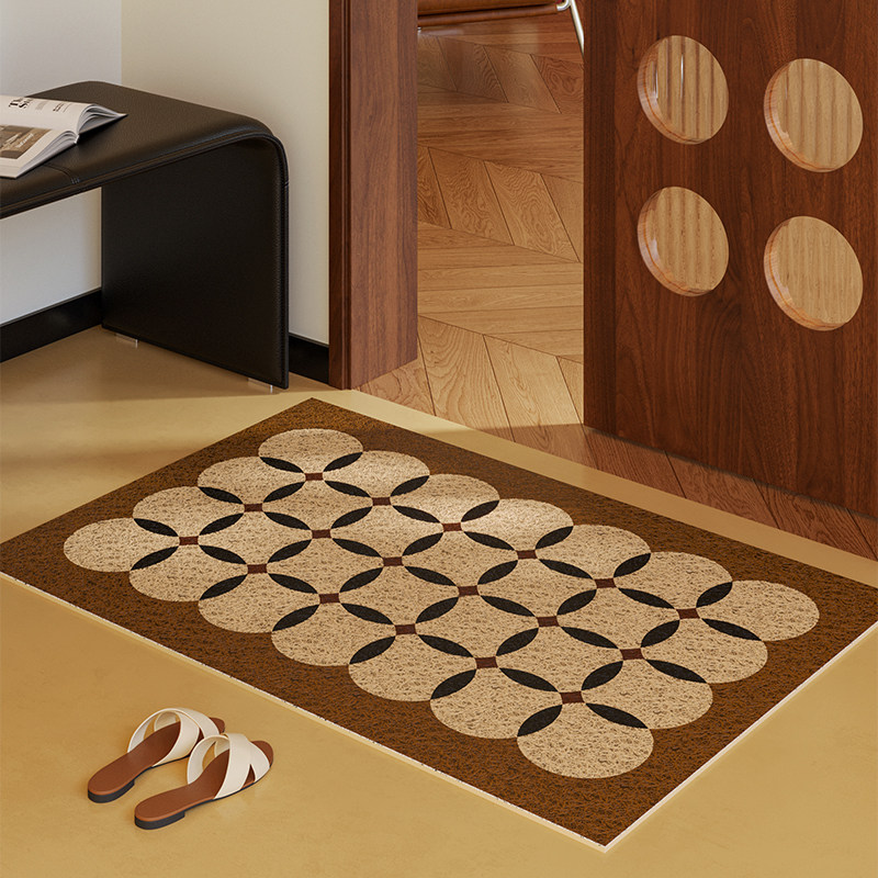 瓦西里中古包豪斯丝圈入户高级感地垫门口进门内外耐脏加厚可定制,居家布艺,入户地垫,淘宝优惠券,粉丝福利购,淘宝优惠卷