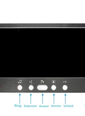 7寸密有线可别视SY815MJI讲门铃墅楼宇码刷卡遥控开锁电子对高清