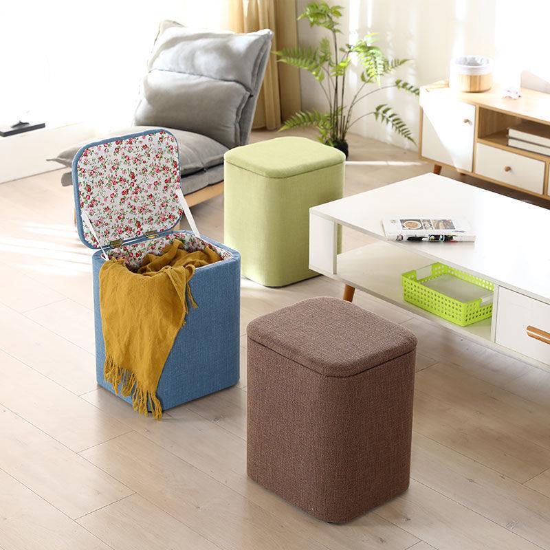 494储物沙发收纳凳成凳人竹编可入门坐实木家用换鞋凳能子多功收