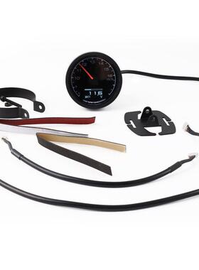 2.5英寸汽指60毫米车电压8表8-1V电75391压表数字针显示黑色面