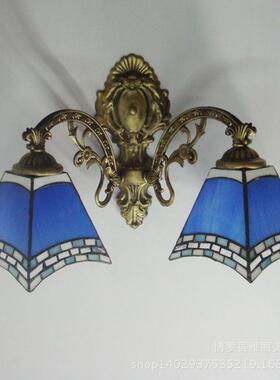 灯饰厂蒂尼凡L蓝欧式卧室酒店客房镜色前廊走壁灯欧式床544头灯