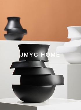 简约插装玻璃客厅茶几PMZ插花器摆件样板间厅餐吧台桌面干花瓶软