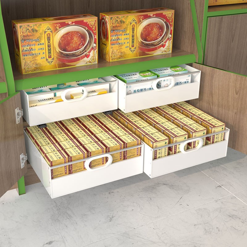 加高收纳托盘柜内改造自制抽屉带轨道滑轨工具抽拉篮储W物盒环保P