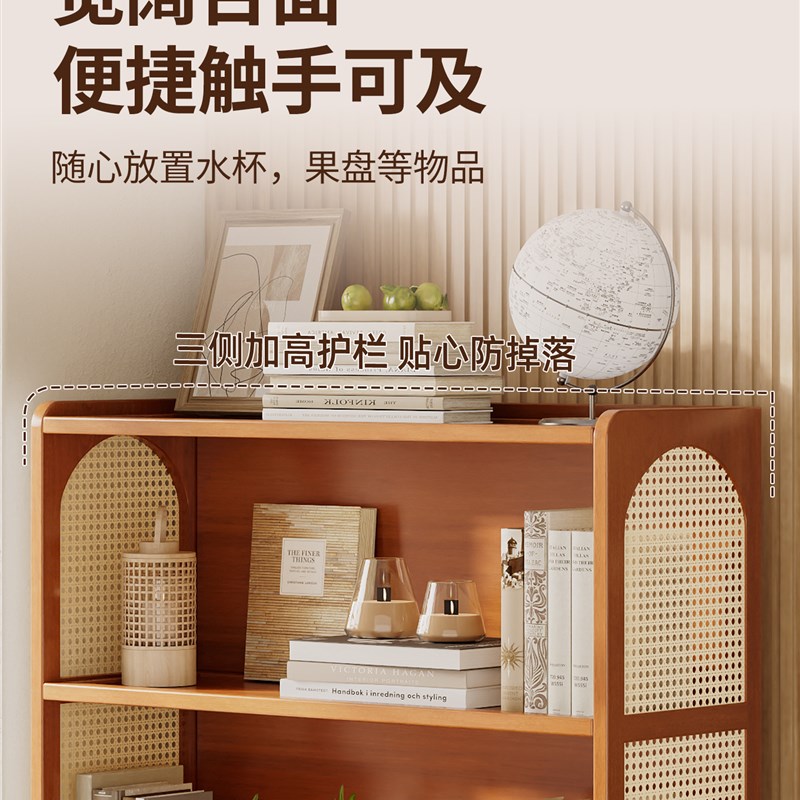 简易书架落地置物架一体靠墙w家用客厅多层学生儿童绘本收纳展示