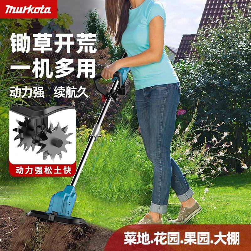 源头工厂新微款锂电耕松机农用翻土土机小型家用电FFS动机锄头挖