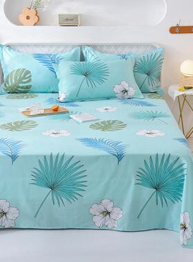 纯棉床单单单件全春棉单人学生宿舍被单子棉床20180515全单双人床