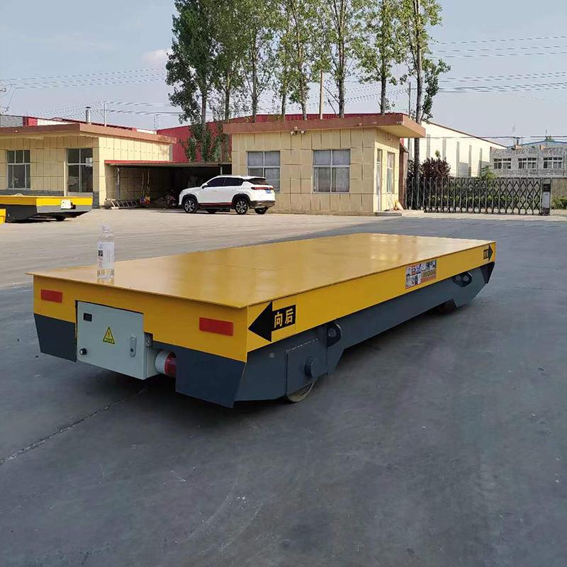 厂家生产无车轨万向轮线搬车无遥649控蓄电池运平板轨道电动平车