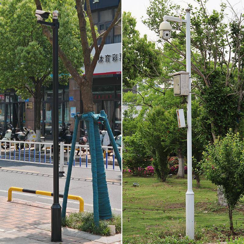 监杆一体杆户3外598摄像机米4米球机控枪机监立控支架立杆厂家