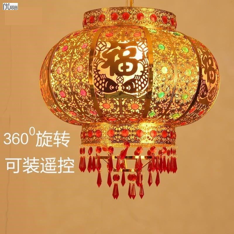 入宅灯笼全铜天公春节装饰乔迁大红色阳台吊灯202T3古风走煤油灯