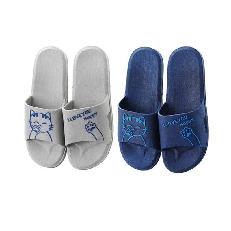 买一送一家居男士拖鞋浴室防滑酒店按摩软底可爱W凉拖鞋女夏季