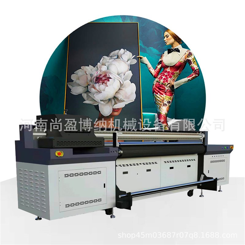 UV软膜理光工h业打印机 软膜刀刮布G5喷绘机 UV喷绘软膜5米打印机