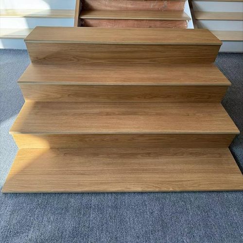 无防滑槽楼梯瓷砖踏m步砖加厚20mm仿古木纹梯级地砖别墅防滑台阶