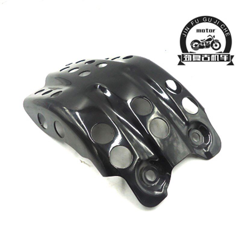 天俊YB125SP复古改装发动机y下护板 CAFE复古改装铝合金发动机护